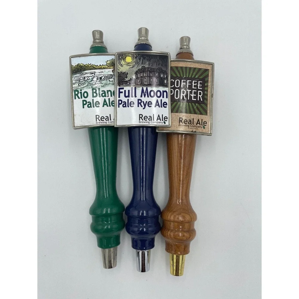 Real Ale Beer Tap Handles Rio Blanco Full‎ Moon Coffee Porter Set